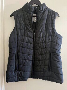 Warehouse One Outerwear Women's Black Puffer Vest Size Medium